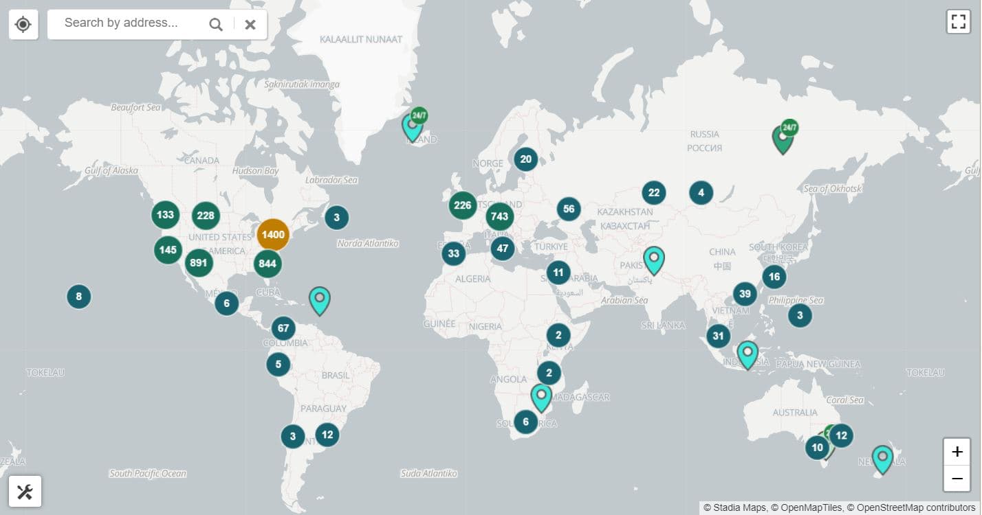 ตู้ ATM Bitcoin ทั่วทุกมุมโลก